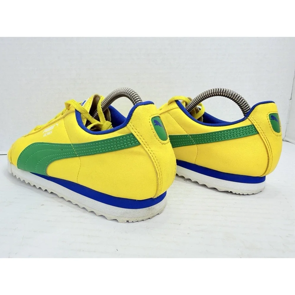 Puma Roma Brazil Dandelion Yellow Green Sneakers Men's US 7C 354259-50
